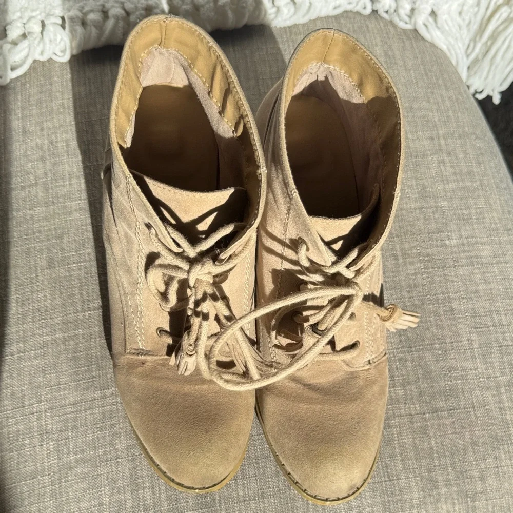Women's Tan Ankle Booties